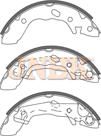 JNBK Brake Shoe Set FK11155