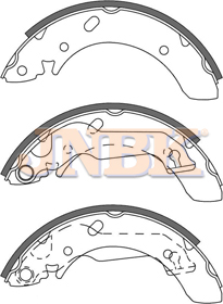 JNBK Brake Shoe Set FK11158