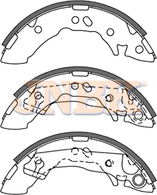 JNBK Brake Shoe Set FK11162