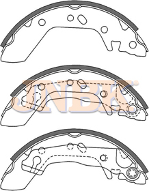 JNBK Brake Shoe Set FK11165