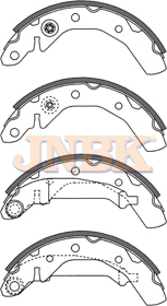 JNBK Brake Shoe Set FK11169