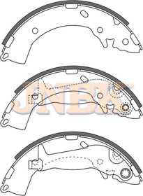 JNBK Brake Shoe Set FK11182