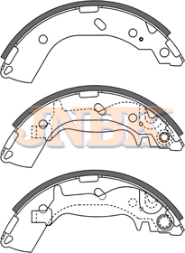 JNBK Brake Shoe Set FK11186