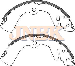 JNBK Brake Shoe Set FN1170