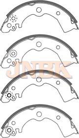 JNBK Brake Shoe Set FN1185