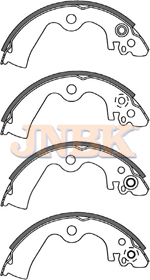 JNBK Brake Shoe Set FN1204