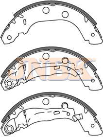 JNBK Brake Shoe Set FN1230