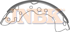 JNBK Brake Shoe Set FN1279