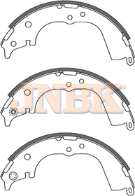 JNBK Brake Shoe Set FN2330