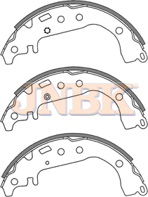 JNBK Brake Shoe Set FN2342