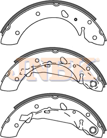 JNBK Brake Shoe Set FN2347