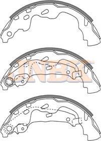 JNBK Brake Shoe Set FN2386