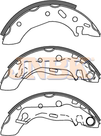 JNBK Brake Shoe Set FN3395