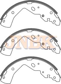 JNBK Brake Shoe Set FN3413