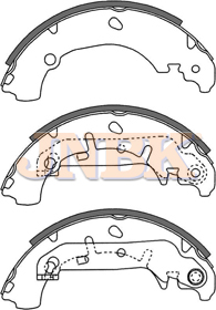 JNBK Brake Shoe Set FN3421