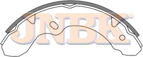 JNBK Brake Shoe Set FN4447