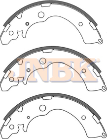 JNBK Brake Shoe Set FN5524