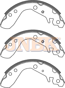 JNBK Brake Shoe Set FN5534