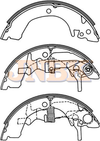 JNBK Brake Shoe Set FN6657