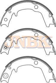 JNBK Brake Shoe Set FN6704