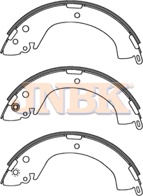 JNBK Brake Shoe Set FN6715