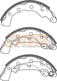 JNBK Brake Shoe Set FN6733