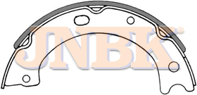 JNBK Brake Shoe Set FN8802