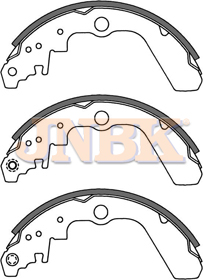 JNBK Brake Shoe Set FN9962