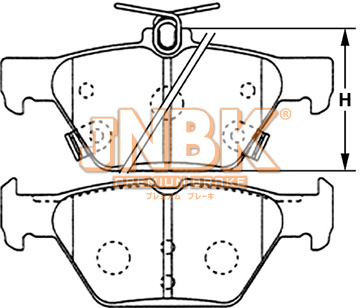 JNBK Disc Brake Pad PK7078