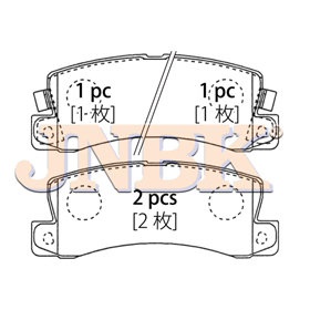 JNBK Disc Brake Pad PN1321