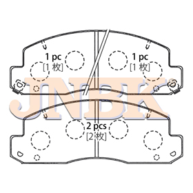 JNBK Disc Brake Pad PN1329