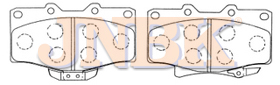 JNBK Disc Brake Pad PN1351