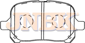 JNBK Disc Brake Pad PN1401