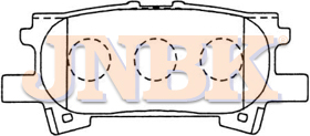 JNBK Disc Brake Pad PN1498