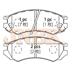 JNBK Disc Brake Pad PN2188