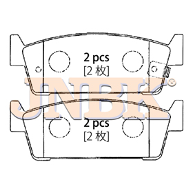 JNBK Disc Brake Pad PN2422