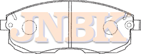 JNBK Disc Brake Pad PN2504