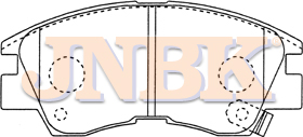 JNBK Disc Brake Pad PN3172