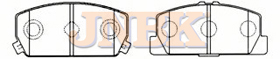 JNBK Disc Brake Pad PN3379