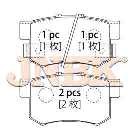 JNBK Disc Brake Pad PN8255