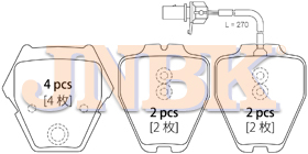 JNBK Disc Brake Pad PT01505